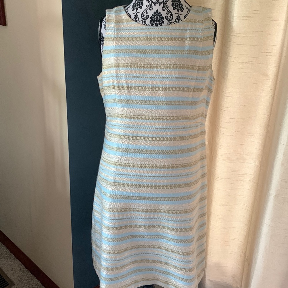 Eliza J Striped Metallic Dress